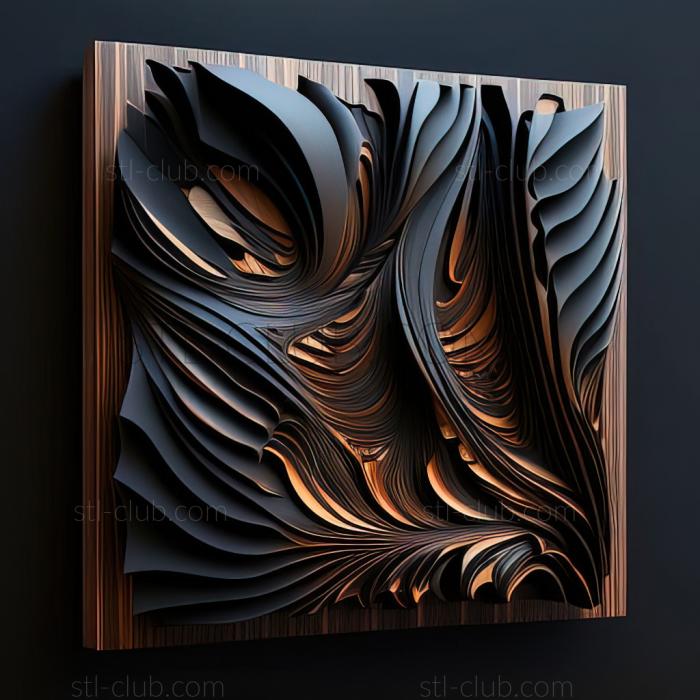 3D model st abstract painting (STL)